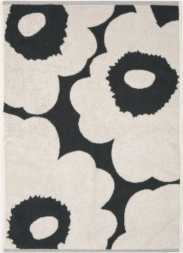 Marimekko Handtuch UNIKKO, Frottee (1-St), 100% Baumwolle, angenehm weich, 50 x 70 cm, Grau, – Produktbild 2 von 2