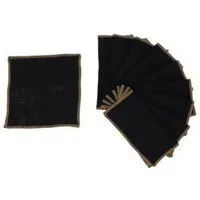 NoWaste Wrapping NoWaste Wrapping NoWaste Stofftaschentücher Taschentücher aus Stoff 10er SET ver. Motive, Schwarz, – Produktbild 1 von 1