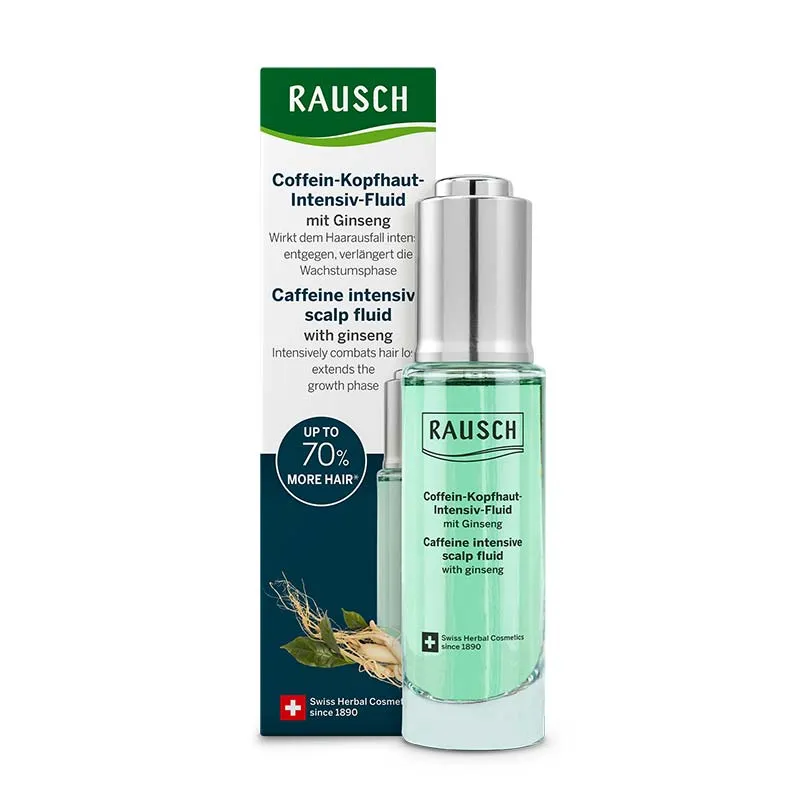 Rausch (Deutschland Rausch (Deutschland RAUSCH Coffein-Kopfhaut-Intensiv-Fluid mit Ginseng 30 ml 30 ml Flüssigkeit – Produktbild 1 von 1