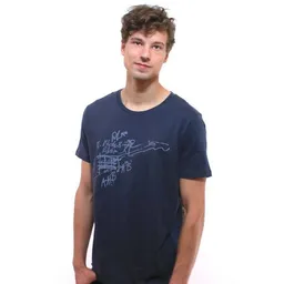 Spangeltangel Spangeltangel T-Shirt "Akkorde", Siebdruck, dunkelblau, Rundhals, kurzärmlig, Siebdruck, Musik – Produktbild 1 von 1