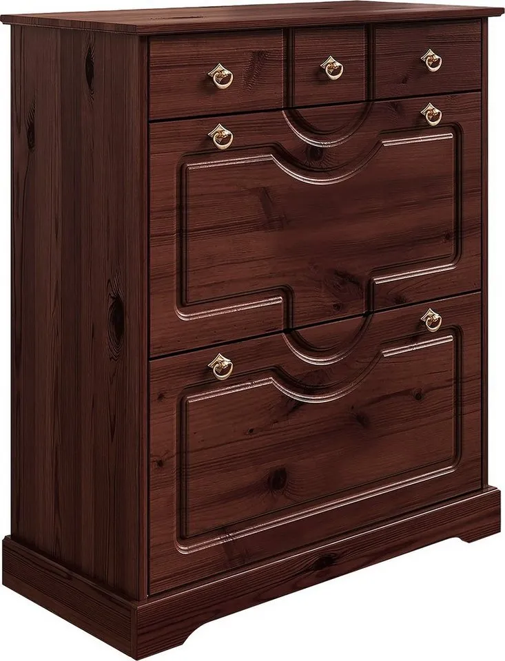OTTO home Garderoben-Set Klera, (Set, 4-St), 4-teilig, aus massiver Kiefer, FSC®-zertifiziert, Beige|braun, – Produktbild 5 von 5