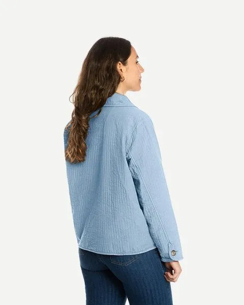 MATONA Matona Gesteppte Jacke | Quilted Jacket | aus recycelter Baumwolle, Wind blue, – Produktbild 2 von 3