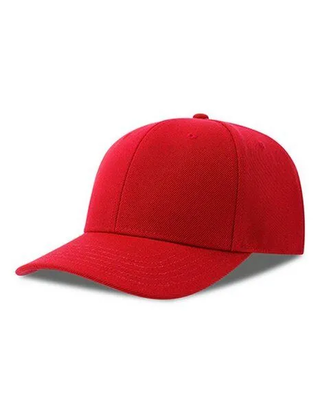 Atlantis Headwear Atlantis Headwear Cap mit leicht gebogenem Schirm, Rot, – Produktbild 2 von 2