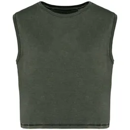 Greenspired Greenspired Umweltfreundliches ärmelloses Cropped Damen-T-Shirt 165g/m² – Produktbild 1 von 1