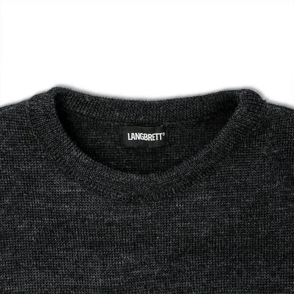 LANGBRETT LANGBRETT grobstrick pullover | schurwolle | unisex, Anthrazit (grau), – Produktbild 3 von 3
