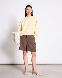 JAN N JUNE JAN 'N JUNE Damen vegan Strickjacke Sivia Gelb – Produktbild 1 von 1