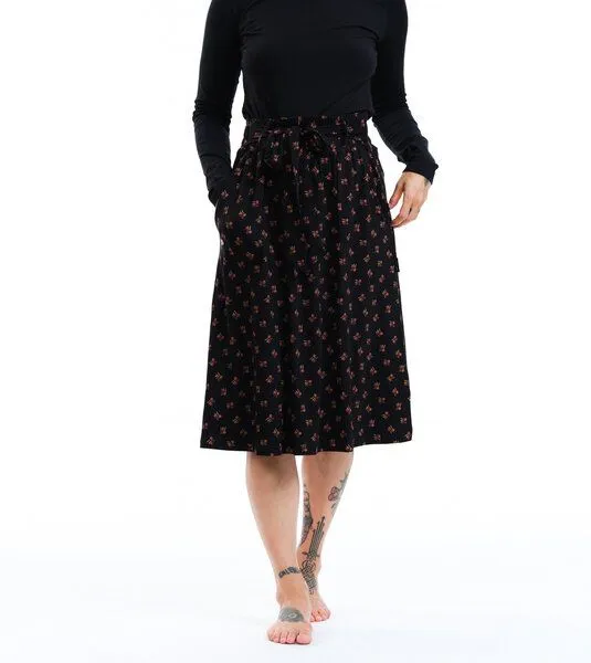 Gary Mash GARY MASH Midirock Hailey TENCEL Lyocell Mix, Floral (schwarz), – Produktbild 1 von 4