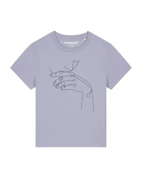 watapparel watapparel T-Shirt Frauen Don't Hurt Yourself, Lavender, – Produktbild 1 von 4