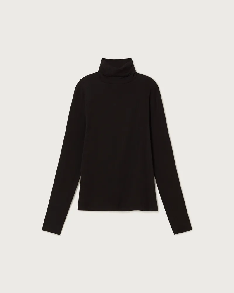 thinking mu Kaschmir Longsleeve Modell: Noe, Black, – Produktbild 1 von 2