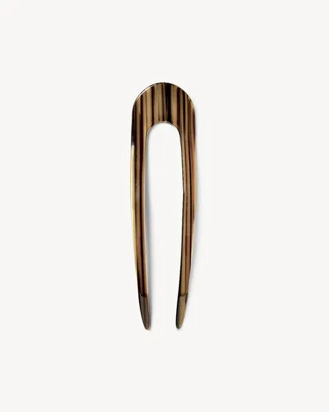 JAN N JUNE JAN N JUNE MACHETE French HAIR PIN aus Acetat, Tiger's eye (braun), – Produktbild 1 von 2