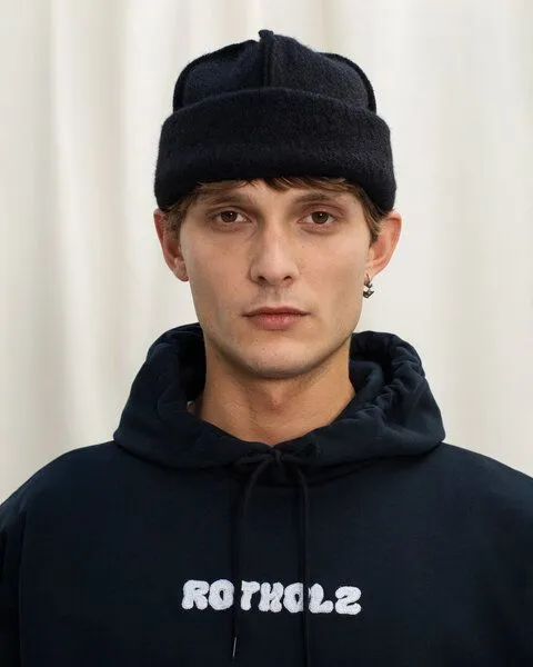 Rotholz Rotholz Logo Hoodie aus Bio Baumwolle - Schwarz, Schwarz, – Produktbild 7 von 8