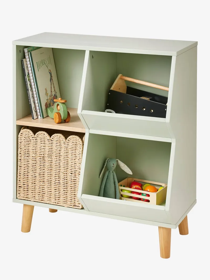 Vertbaudet Kinderzimmer Regal, Grün, – Produktbild 2 von 3