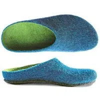Gottstein Gottstein Magicfelt Filz Hausschuh aus 100 % Schurwolle (Merinowolle) Modell AN-709, Lagoon, – Produktbild 1 von 1