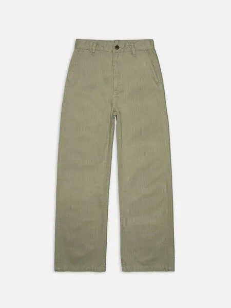 Nudie Jeans Nudie Jeans Wendy Herringbone Pants, Pale green (hellgrün), – Produktbild 2 von 4