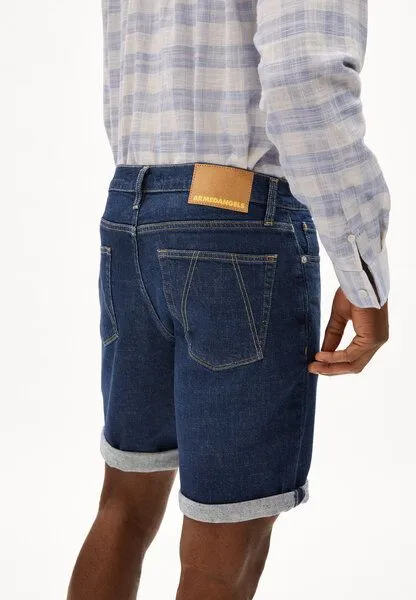 ARMEDANGELS ARMEDANGELS NAAILO Herren Jeans Shorts aus Bio-Baumwoll-Hanf Mix, Blue, – Produktbild 3 von 7