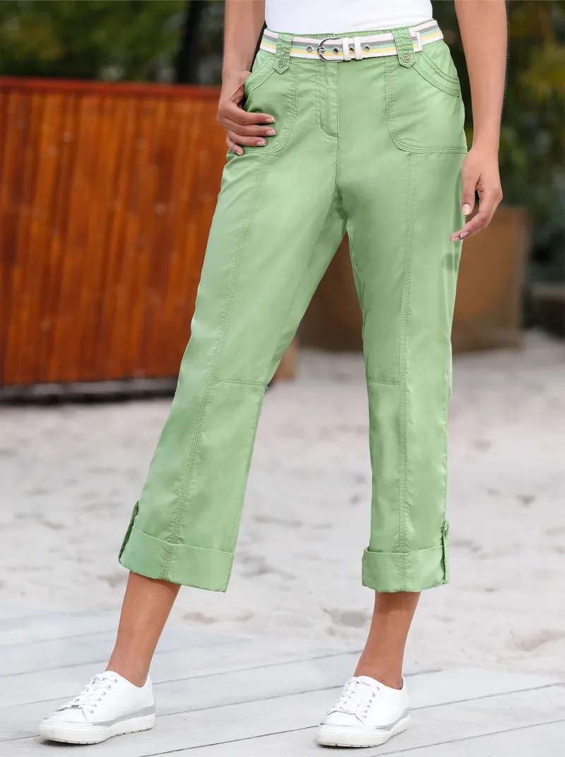 Witt Baumwollhose, Eucalyptus, – Produktbild 2 von 3