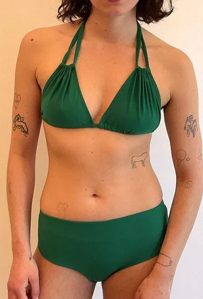 RENDL RENDL Top No.7 - Triangel Bikini Top, Grün, – Produktbild 3 von 3