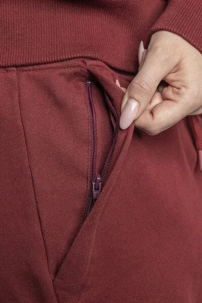 DIRTS dirts Sweatpants Unisex, Royal burgundy, – Produktbild 2 von 4
