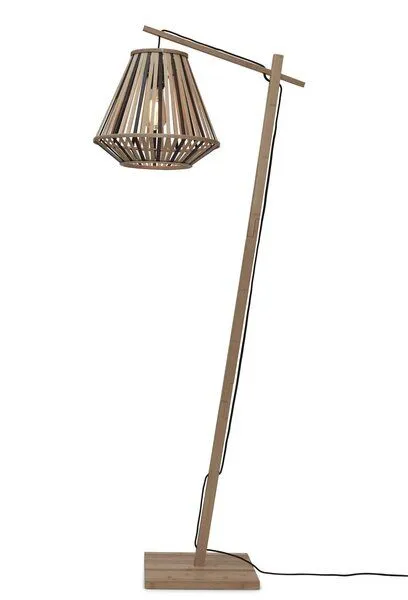 GOOD&MOJO GOOD&MOJO Stehlampe Merapi S Natur/diamond, Schwarz, – Produktbild 2 von 4