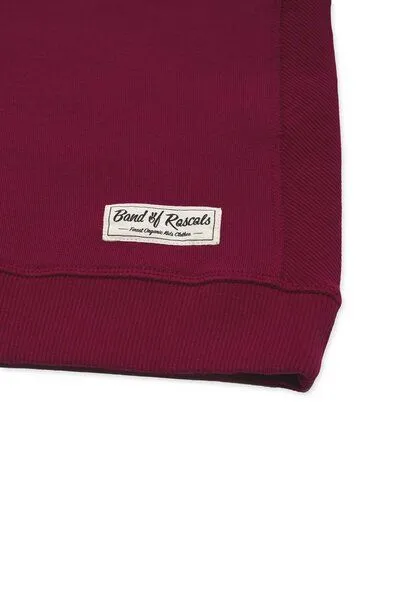 Band of Rascals Band of Rascals Basic Sweat, Bordeaux, – Produktbild 3 von 3