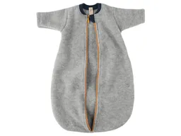 Engel natur Engel Natur Schlafsack Baby mit Arm Bio-Merinowolle Fleece melange hellgrau Gr. 62/68 – Produktbild 1 von 1