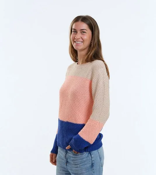 Gary Mash GARY MASH Pullover Lamona aus Biobaumwolle, Blockstreifen (blau), – Produktbild 3 von 4
