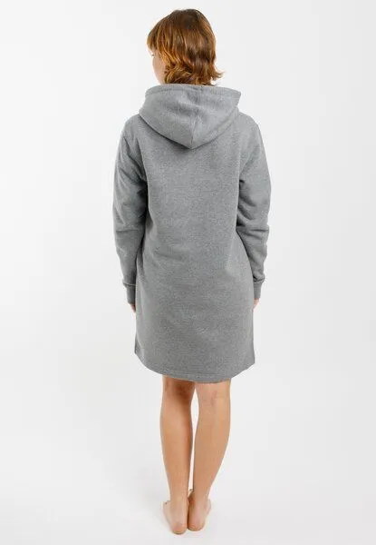 TORLAND TORLAND Damen Hoodie-Dress STREETER, Grau (mid heather grey), – Produktbild 2 von 3