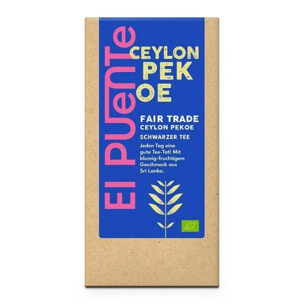 El Puente El Puente Ceylon Pekoe - Bio-Schwarztee lose | Fair Trade | Bio-zertifiziert | Vegan | Glutenfrei, Mehrfarbig, – Produktbild 1 von 1