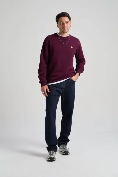 Trendsplant Trendsplant Organic Essential Sweatshirt Wine Red, Rot, – Produktbild 3 von 4