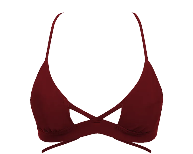 Anekdot Anekdot Damen vegan Nova Bikini-Oberteil, Dunkelrot, – Produktbild 2 von 2