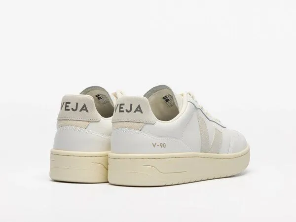 Veja Veja Herren-Sneaker - V-90 O.T. Leather, Weiß (white natural), – Produktbild 3 von 3