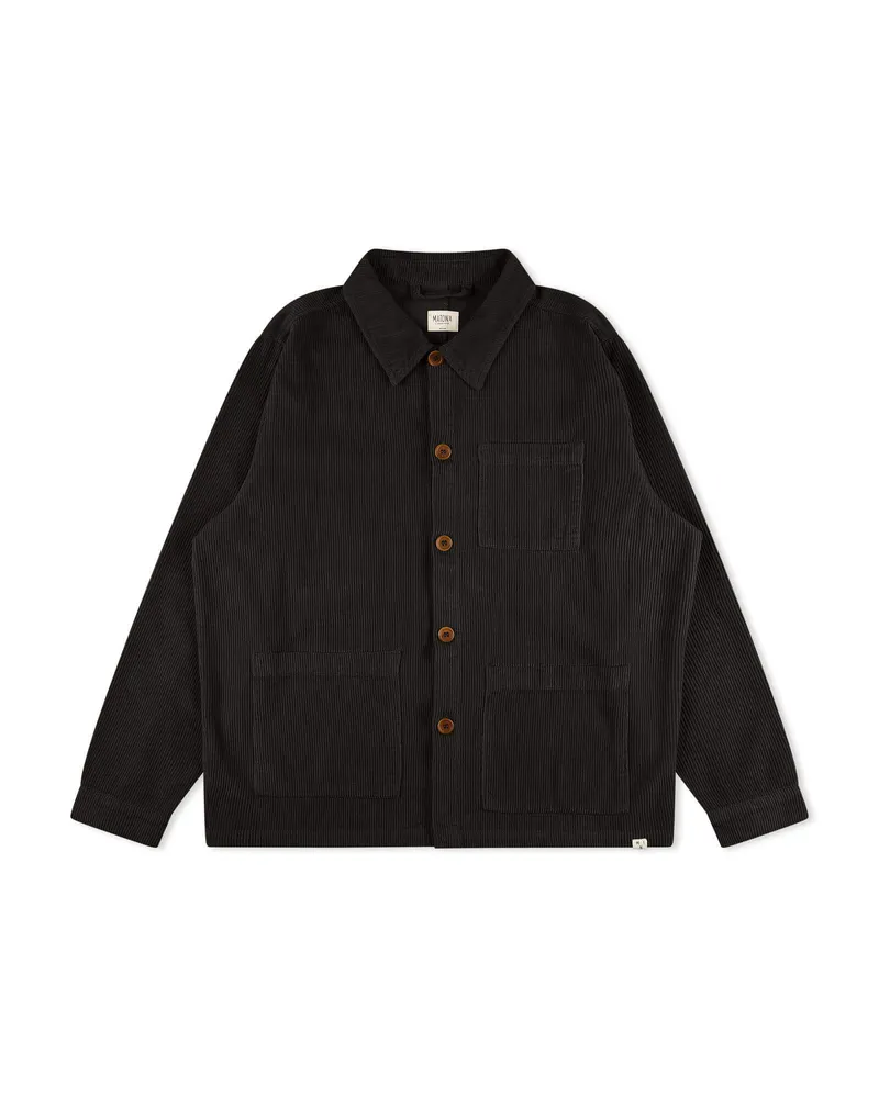 MATONA MATONA Herren vegan Jacke Workwear Cord Schwarz, Schwarz, – Produktbild 1 von 2