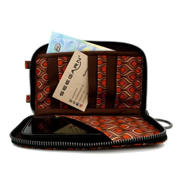 Seegarn Seegarn-Täschle / 2in1 Handy-Tasche und Geldbeutel (MB33), K3 - kordel schwarz, – Produktbild 5 von 5