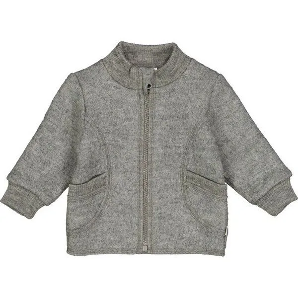 Fred's World by Green Cotton Fred's World by Green Cotton Jacke aus gewaschener Wolle, Grau, – Produktbild 1 von 2