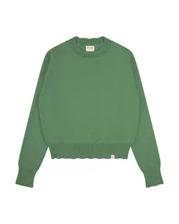 MATONA MATONA Damen vegan Blumenpulli Bohne Grün – Produktbild 1 von 1