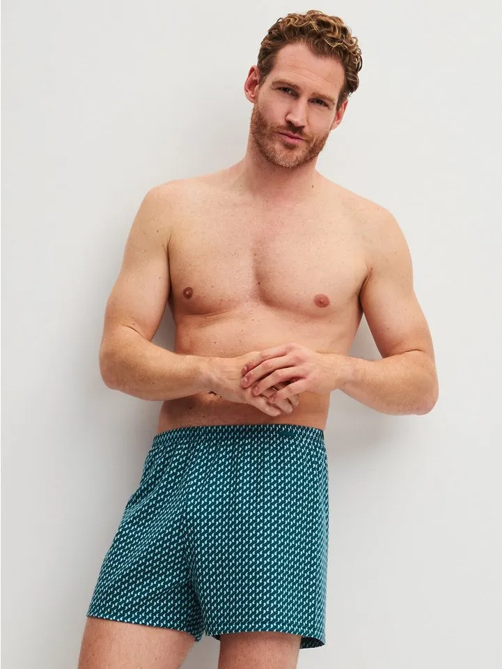 CALIDA CALIDA Boxershorts Cotton Special Herren (2-St., 2er-Pack) weich, locker geschnitten und formstabil, Blau, – Produktbild 4 von 4
