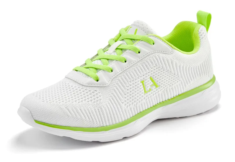 Lascana Sneaker, Weiß/limone, – Produktbild 2 von 3