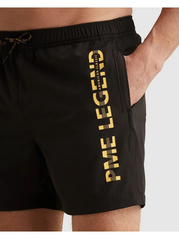 PME Legend PME Legend Badeshorts AIRFRAME SWIMSHORTS BIG LOGO PRINT, Schwarz, – Produktbild 4 von 5