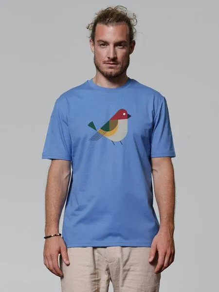 watapparel watapparel T-Shirt Vogel, Bright blue, – Produktbild 2 von 3