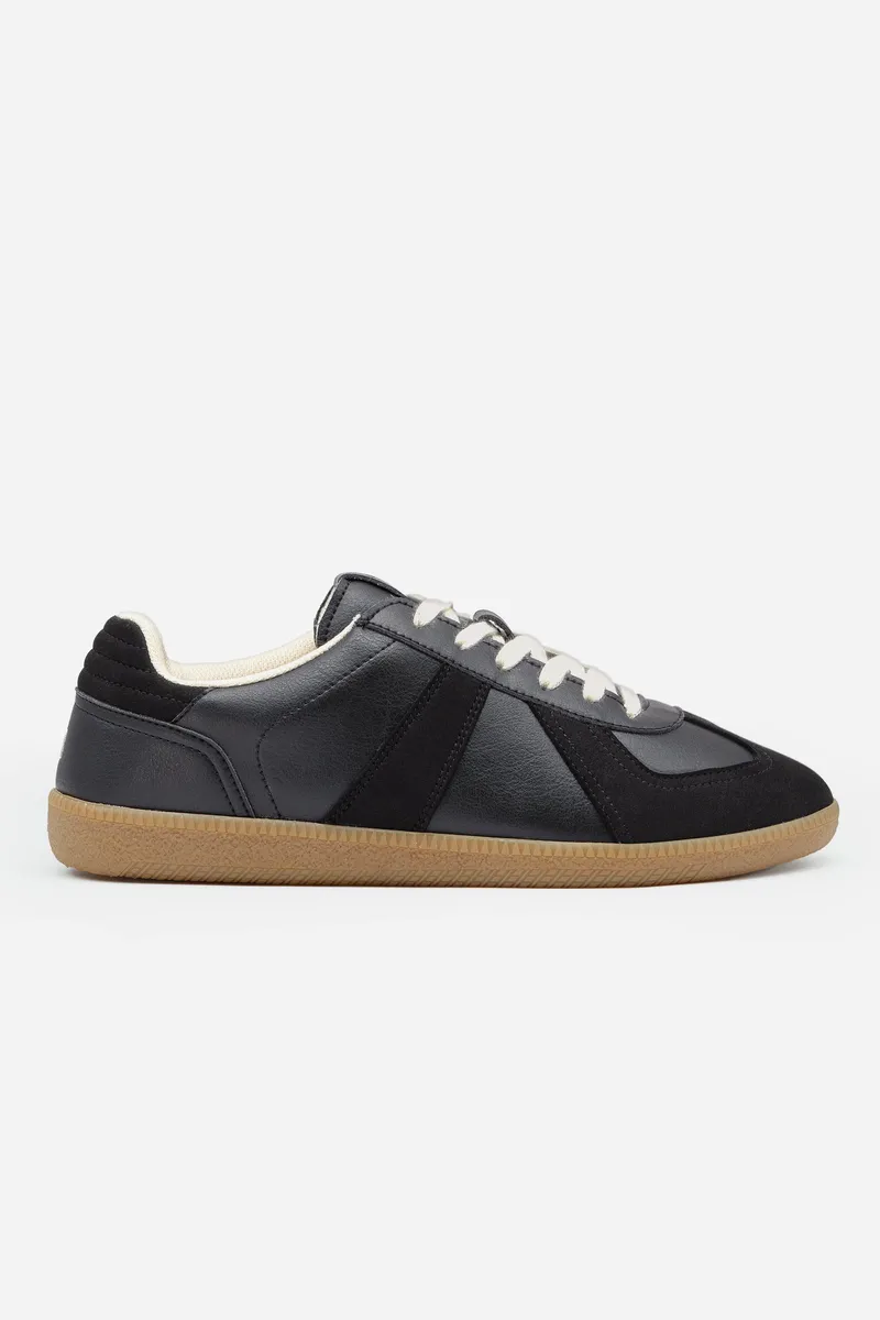 QURC QURC Herren vegan Sneaker Army Trainer, Schwarz, – Produktbild 2 von 2