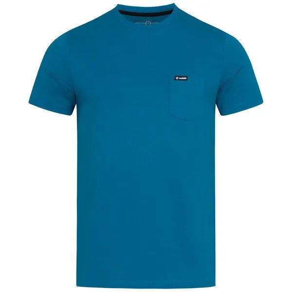 Lexi&Bö Lexi&Bö Basic Pocket T-Shirt Herren, Seaport (blau), – Produktbild 4 von 4