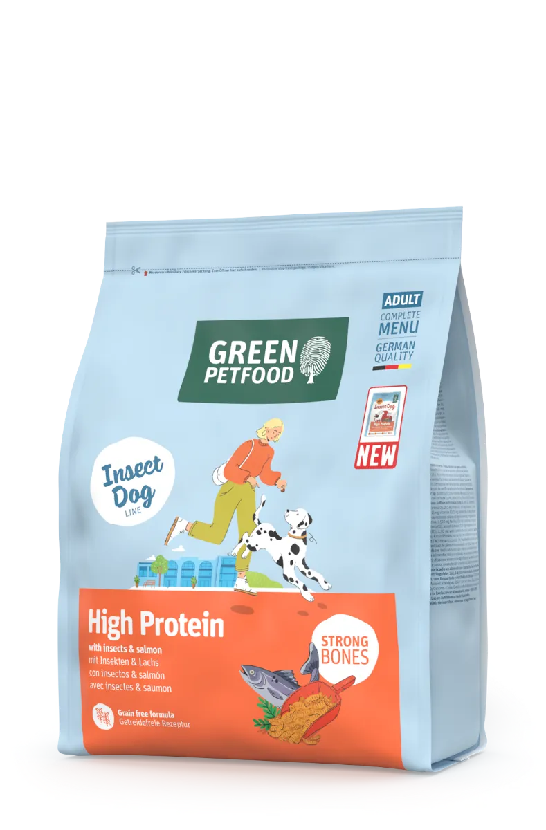 Green Petfood High Protein with Insects & Salmon 5x900g, Grün, – Produktbild 1 von 1