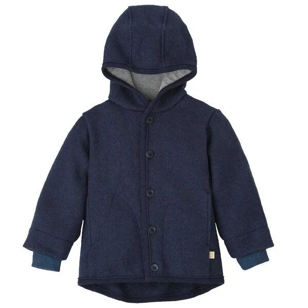 Disana Disana Kleinkinder Walk-Jacke kbT-Merino Schurwolle, Indigo, – Produktbild 1 von 4
