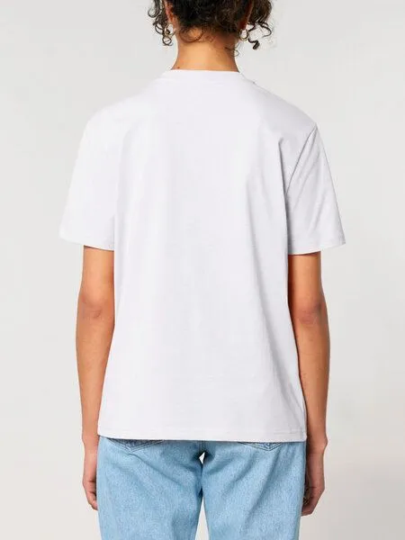 Human Family Human Family Bio Unisex Rundhals T-Shirt "Mountain Silhouette", Weiss, – Produktbild 3 von 3