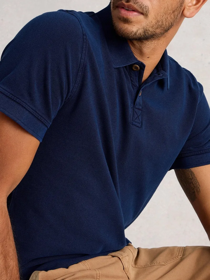 White Stuff Polohemd Utility - S/R, Tiefblau, – Produktbild 1 von 4