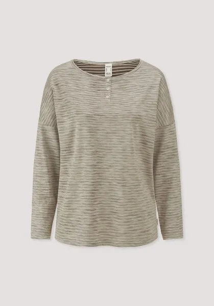hessnatur hessnatur Schlafshirt Relaxed aus Bio-Baumwolle mit TENCEL Modal, Mocca, – Produktbild 3 von 4