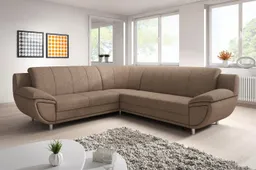 TRENDMANUFAKTUR Ecksofa Rondo II 267 cm, zeitlos & elegant, bequeme Armlehnen, L-Form, wahlweise mit Federkern, wahlweise mit Bettfunktion, B/T 247/267cm – Produktbild 1 von 1