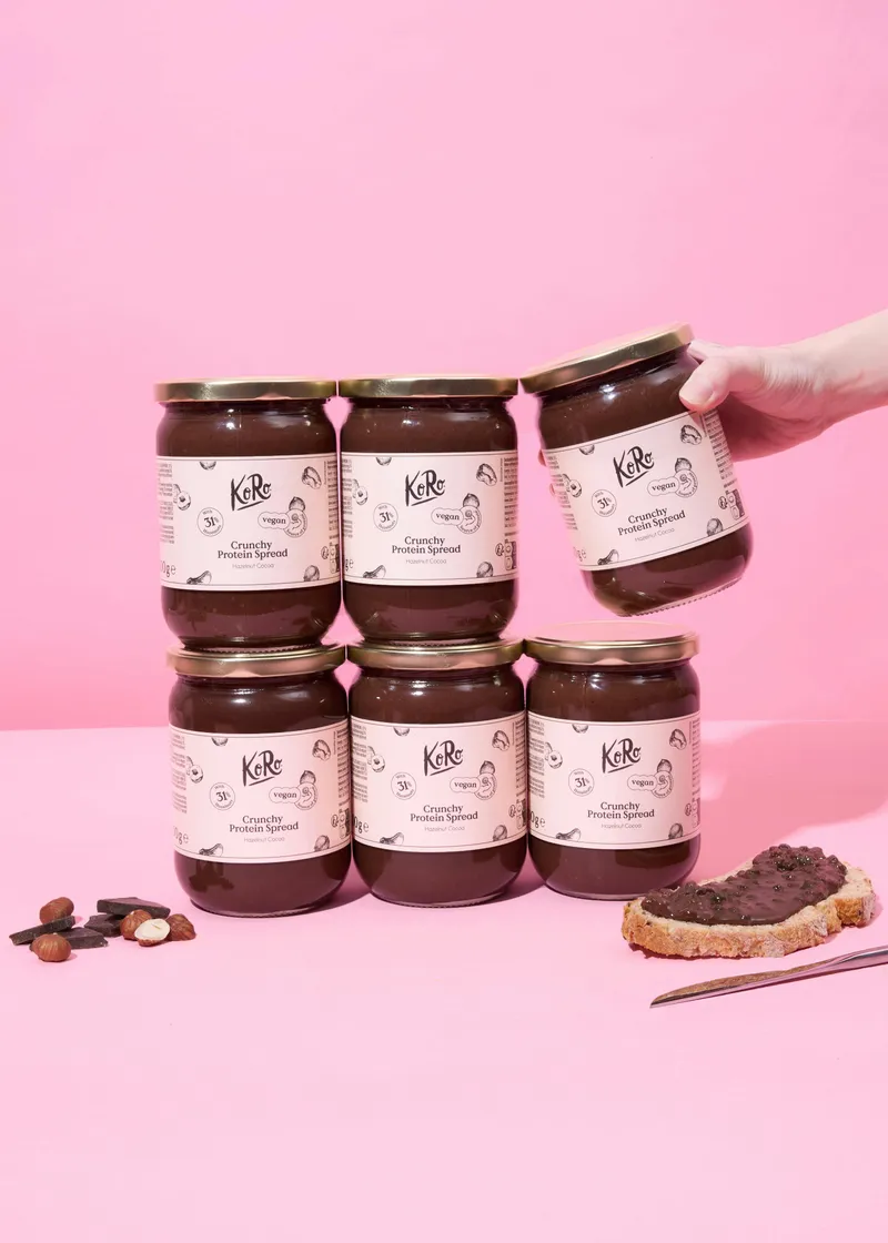 KoRo Vegane Proteincreme Haselnuss Kakao 6 x 500 g – Produktbild 4 von 5