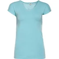 Living Crafts Living Crafts Bio-Damen-Schlafshirt "OKELANI" mit kurzen Ärmeln, lagoon, Gr. S – Produktbild 1 von 1