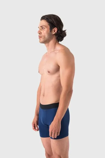Barrio 13 Barrio 13 Herren Boxershorts 5er Pack aus Baumwolle, 2x schwarz + 2x blau + 1x grau, – Produktbild 2 von 4